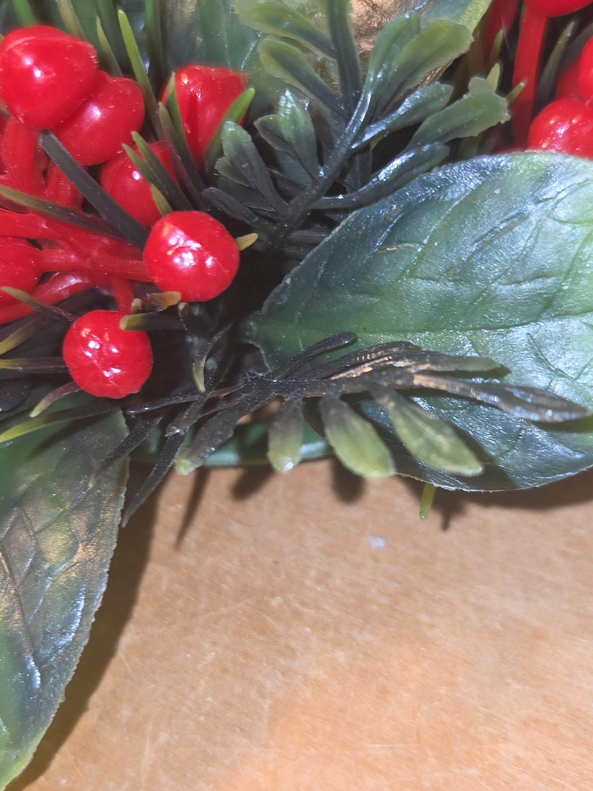 Vintage Christmas Candle Rings Set of 2