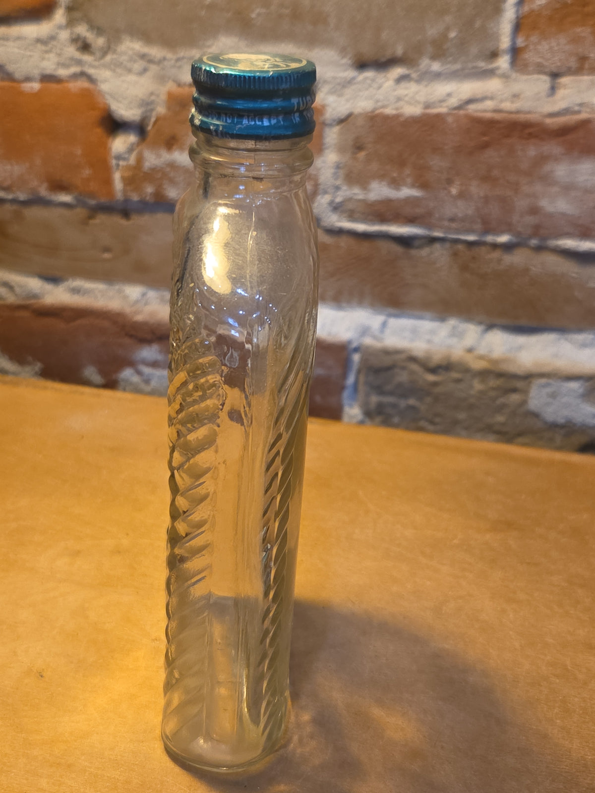 Vintage Liquor Bottle Glenmore Bourbon Clear Glass vlb2