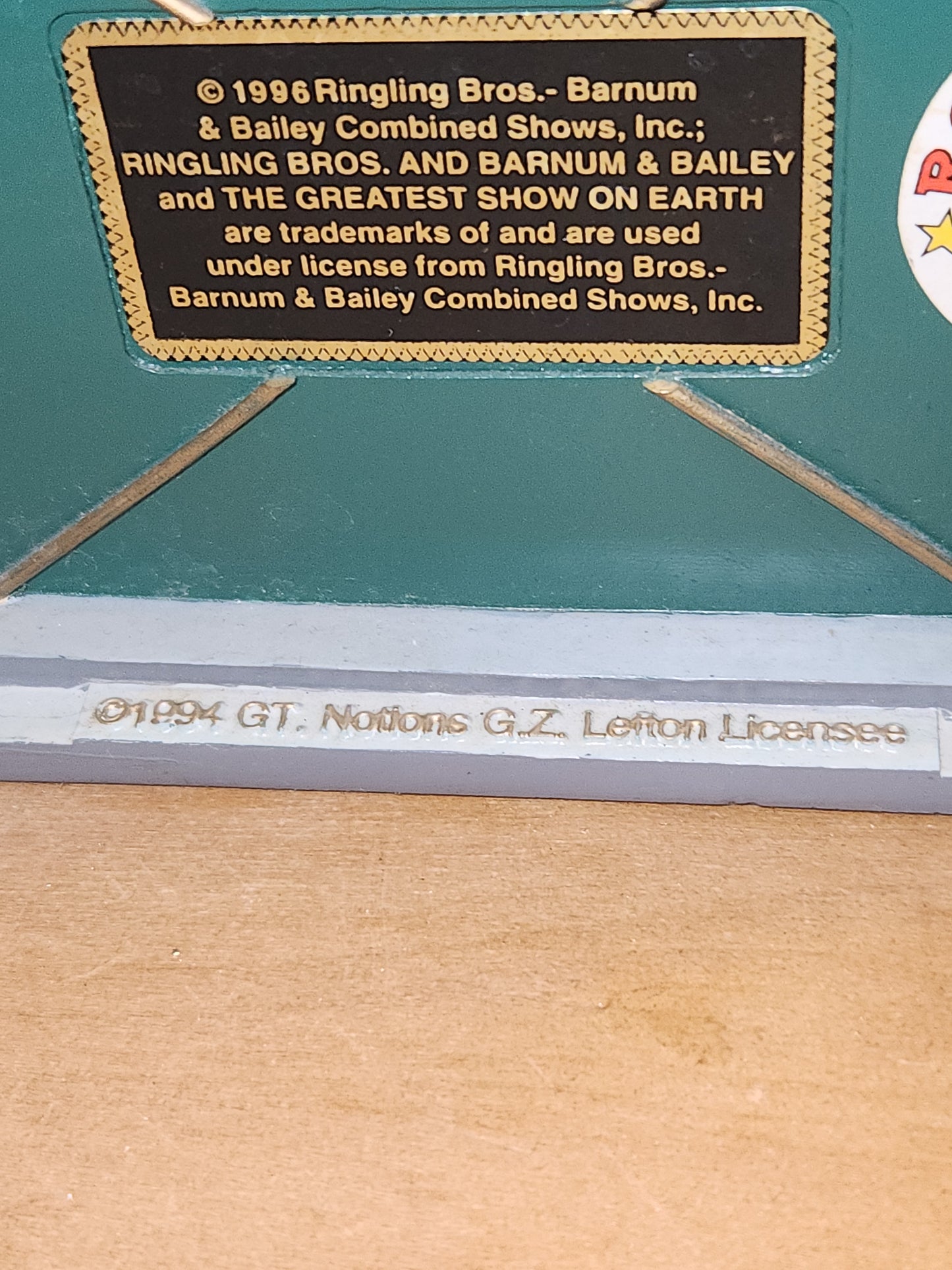 Vintage Lefton Roadside USA Billboards Ringling Brothers Barnum & Bailey #10520 1996 bb7