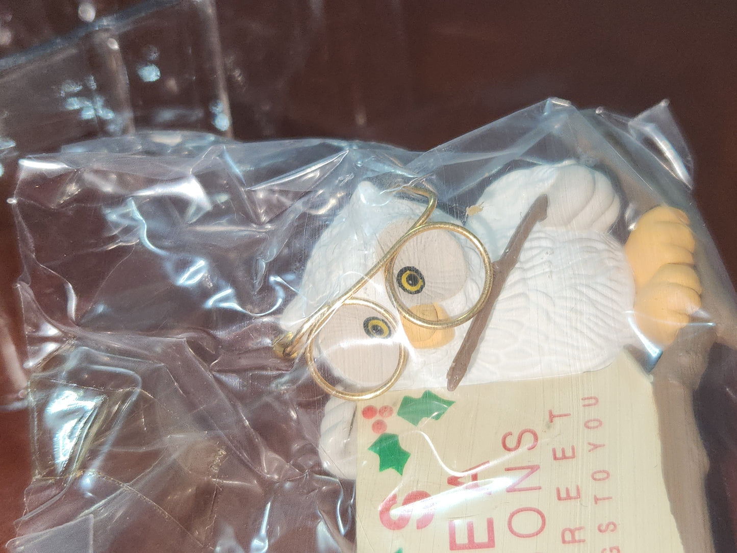 Vintage Hallmark Keepsake Ornament Miniature “Owliday” Wish 1987