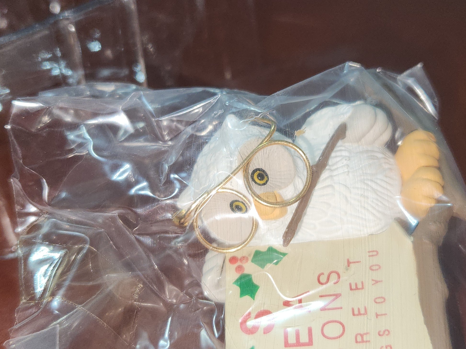 Vintage Hallmark Keepsake Ornament Miniature “Owliday” Wish 1987