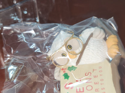 Vintage Hallmark Keepsake Ornament Miniature “Owliday” Wish 1987
