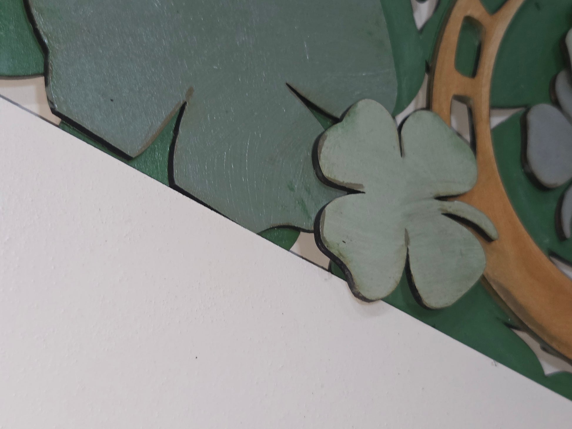St Patrick's Day Shamrock Insert for Envelope Door Sign *sign sold seperately* EI1