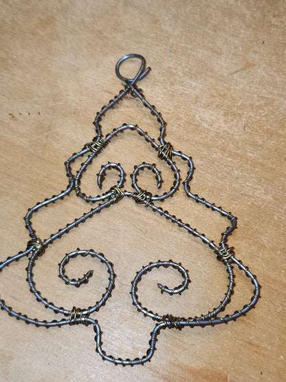 Handmade Wire Twist Ornaments Set of 16