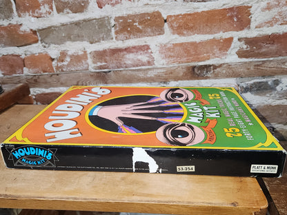 Vintage Game 1967 Houdini's Magic Kit and Tricks Book Platt & Munk Has Box As Is vg77