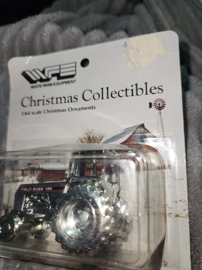 White Farm Equipment 1986 Field Boss 185 Farm Tractor 1/64 Christmas Ornament co7
