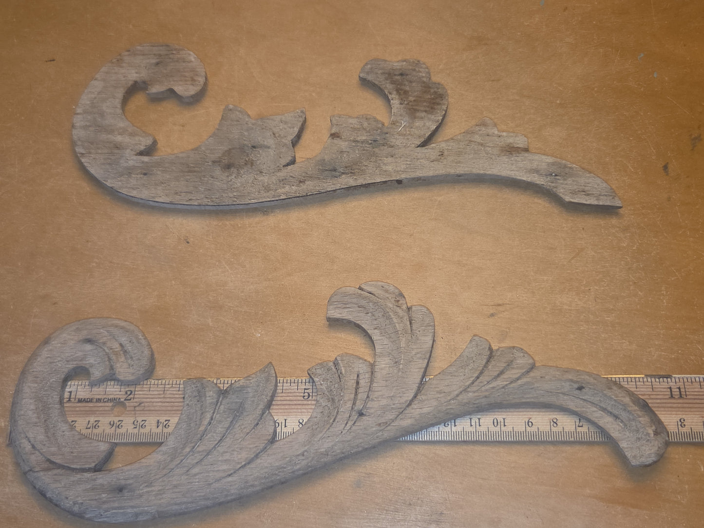 Antique Wooden Furniture Applique Set of 2 AS IS (Copy)