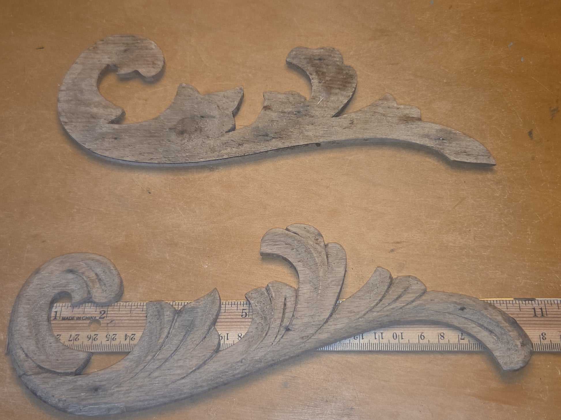 Antique Wooden Furniture Applique Set of 2 AS IS (Copy)