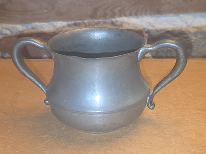 Vintage Pewter Sugar Bowl Ray Silver Co AS IS pt4