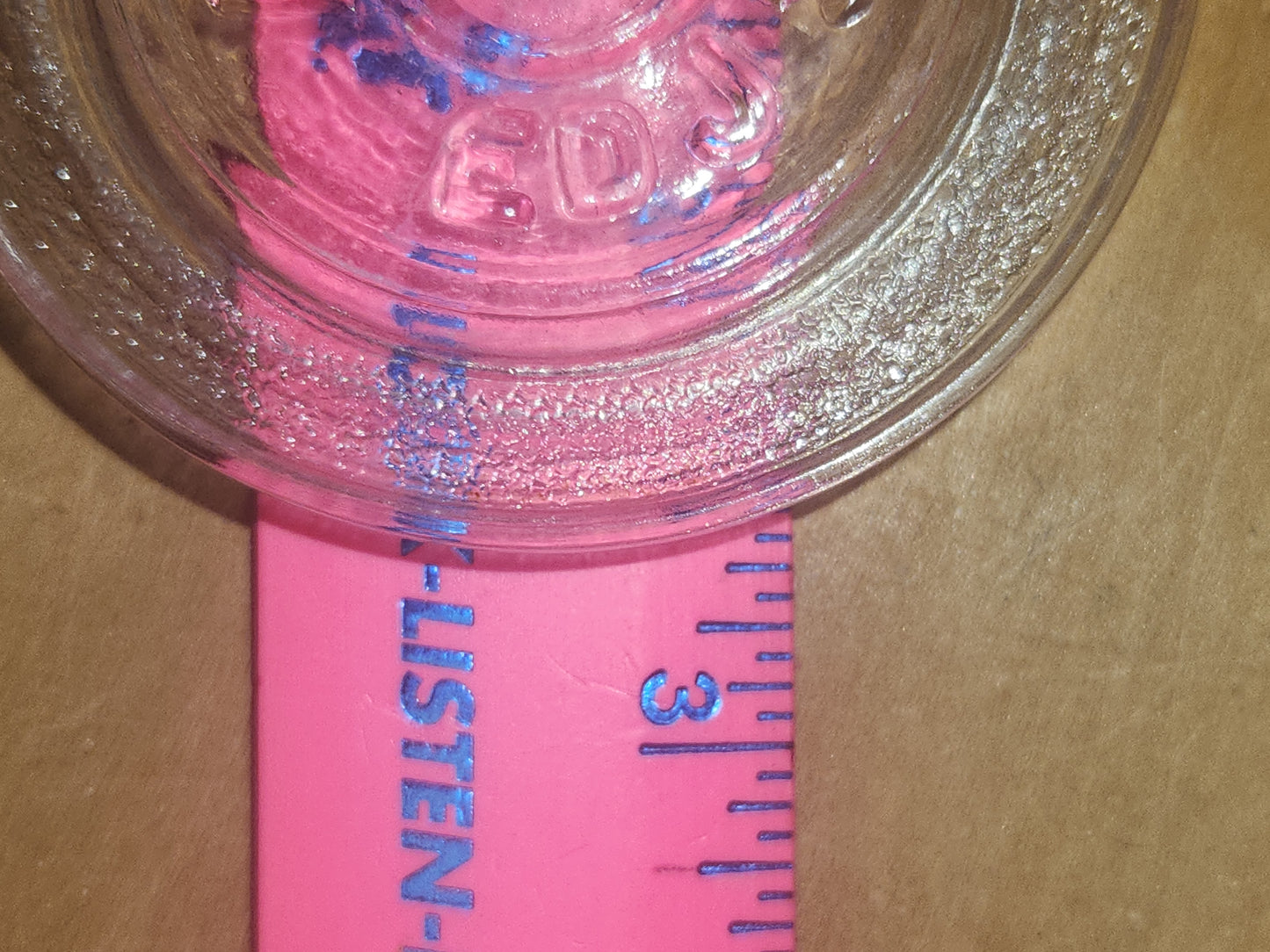 Vintage Atlas EDJ Glass Top Insert for Canning with Regular Size Metal Ring and Glass Jar Lot of 5 gl06