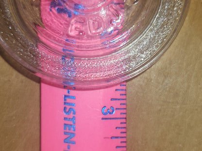Vintage Atlas EDJ Glass Top Insert for Canning with Regular Size Metal Ring and Glass Jar Lot of 5 gl06