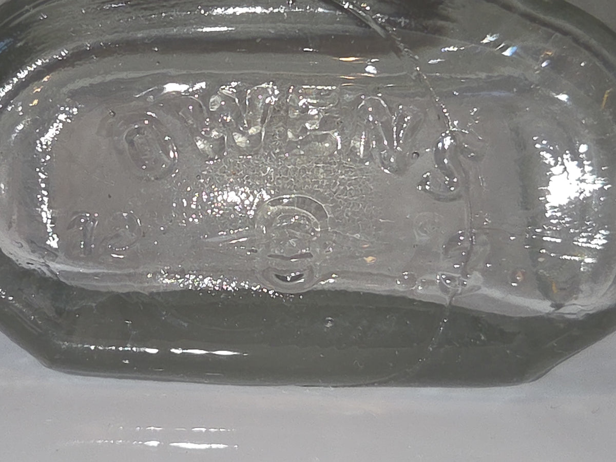 Vintage Glass Medicine Bottles Clear Embossed 3ii and 3 iv Set of 3 bottles Owens Early 1920s vmb65