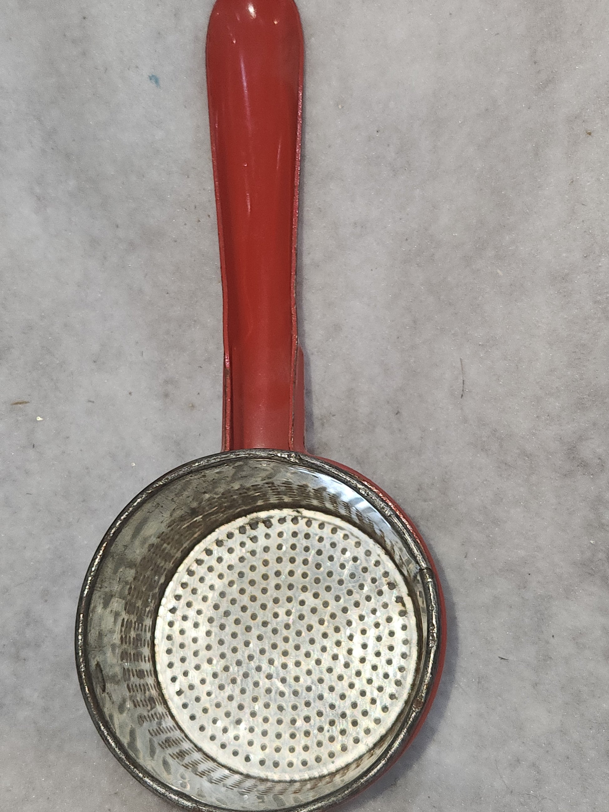 Vintage Potato Ricer Red Handle Universal No Makers Mark kit916