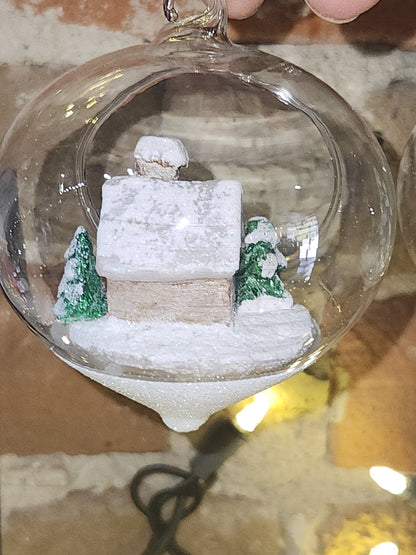 Ornament Winter House Terrarium