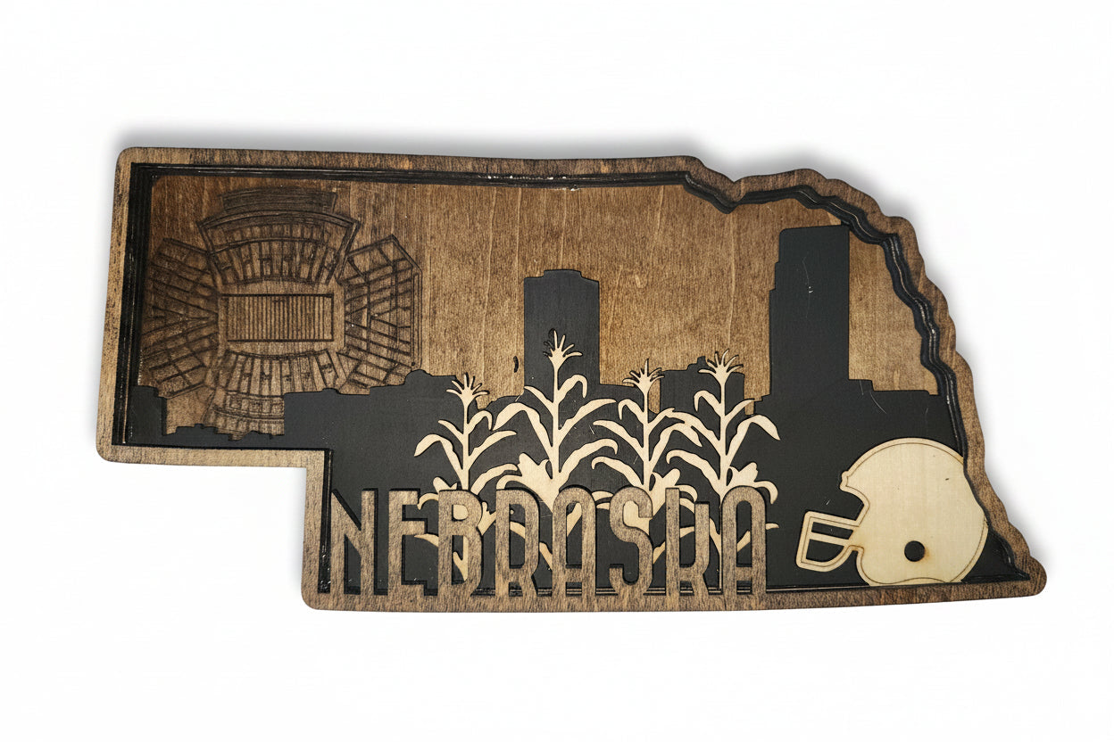 Layered Nebraska Shelf Sitter Larger neb1