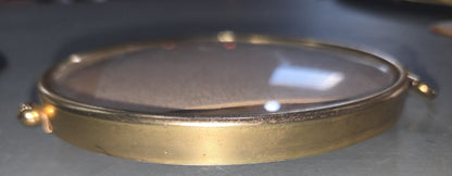 Vintage Footed Oval Photo Frame 4x3" see description vf4