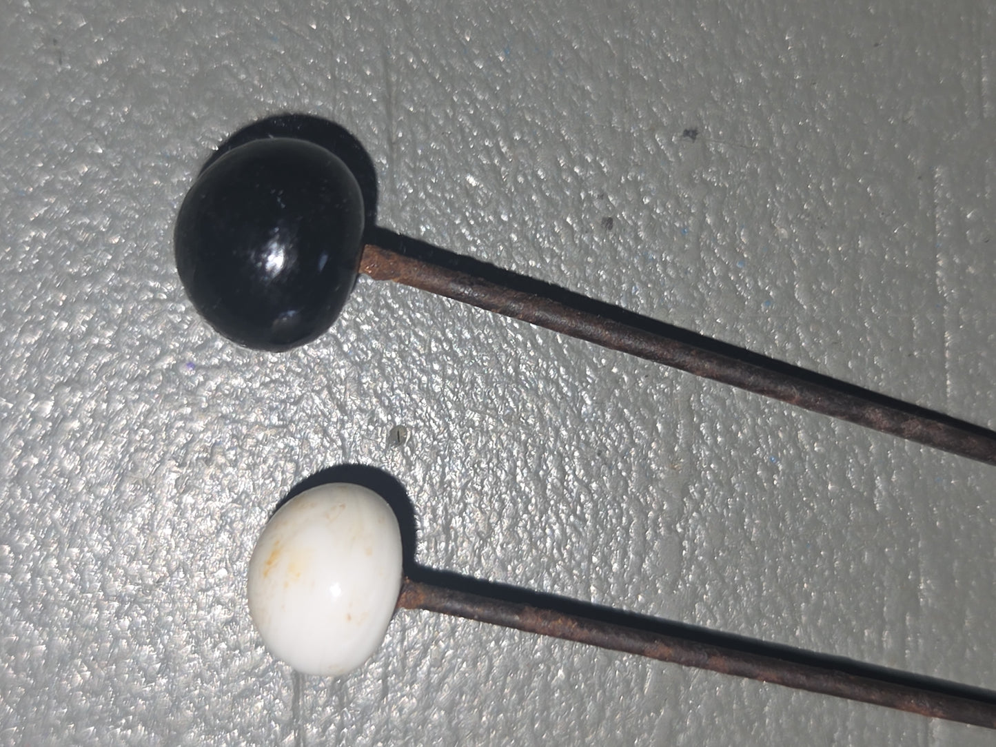 Vintage Hat Pins Black and White Set of 6 vhp1