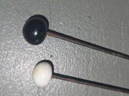 Vintage Hat Pins Black and White Set of 6 vhp1