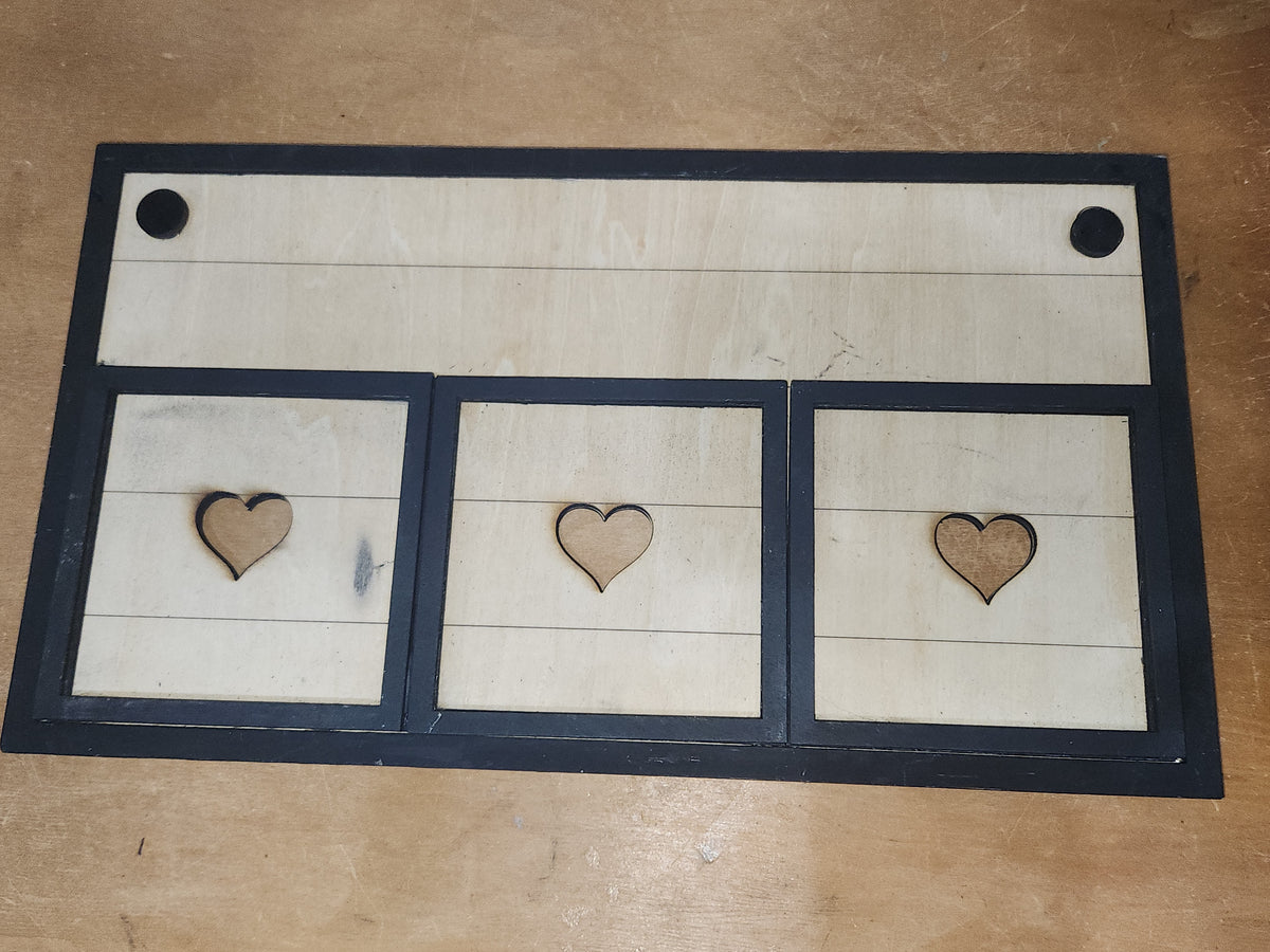 Interchangeable Rectangle Frame to hold Interchageable Insert Set DECORATIVE INSERT SET SOLD SEPARATELY CLEARANCE if7