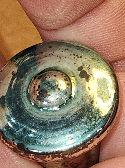 Vintage Mini Mercury Glass Bell Ornaments Set of 3 mg01