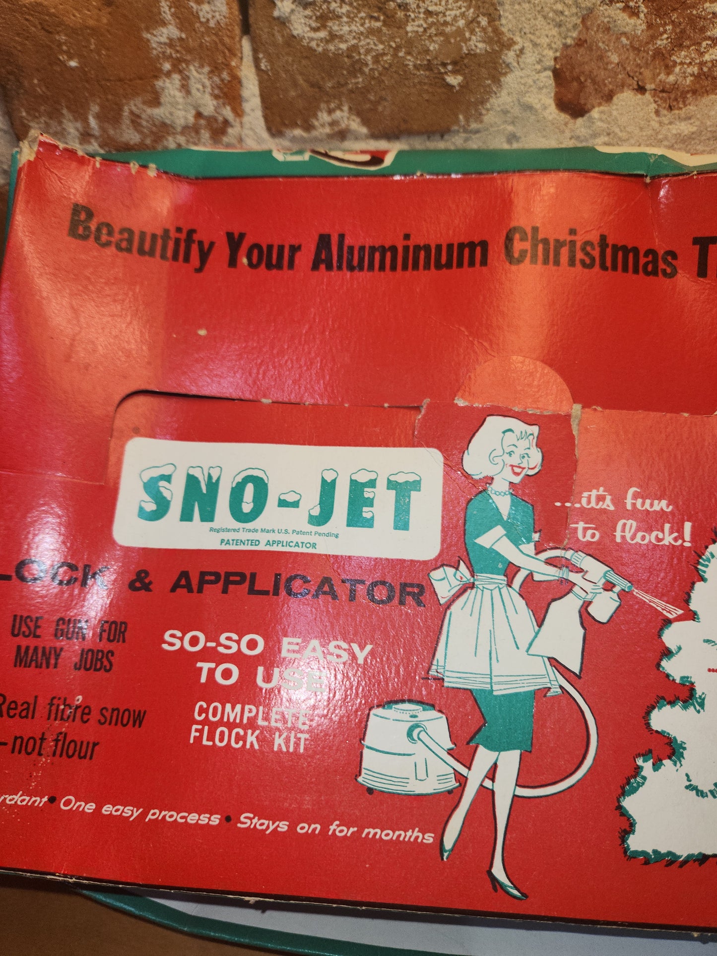Vintage Sno-Jet Flocking Applicator NO FAUX SNOW 1