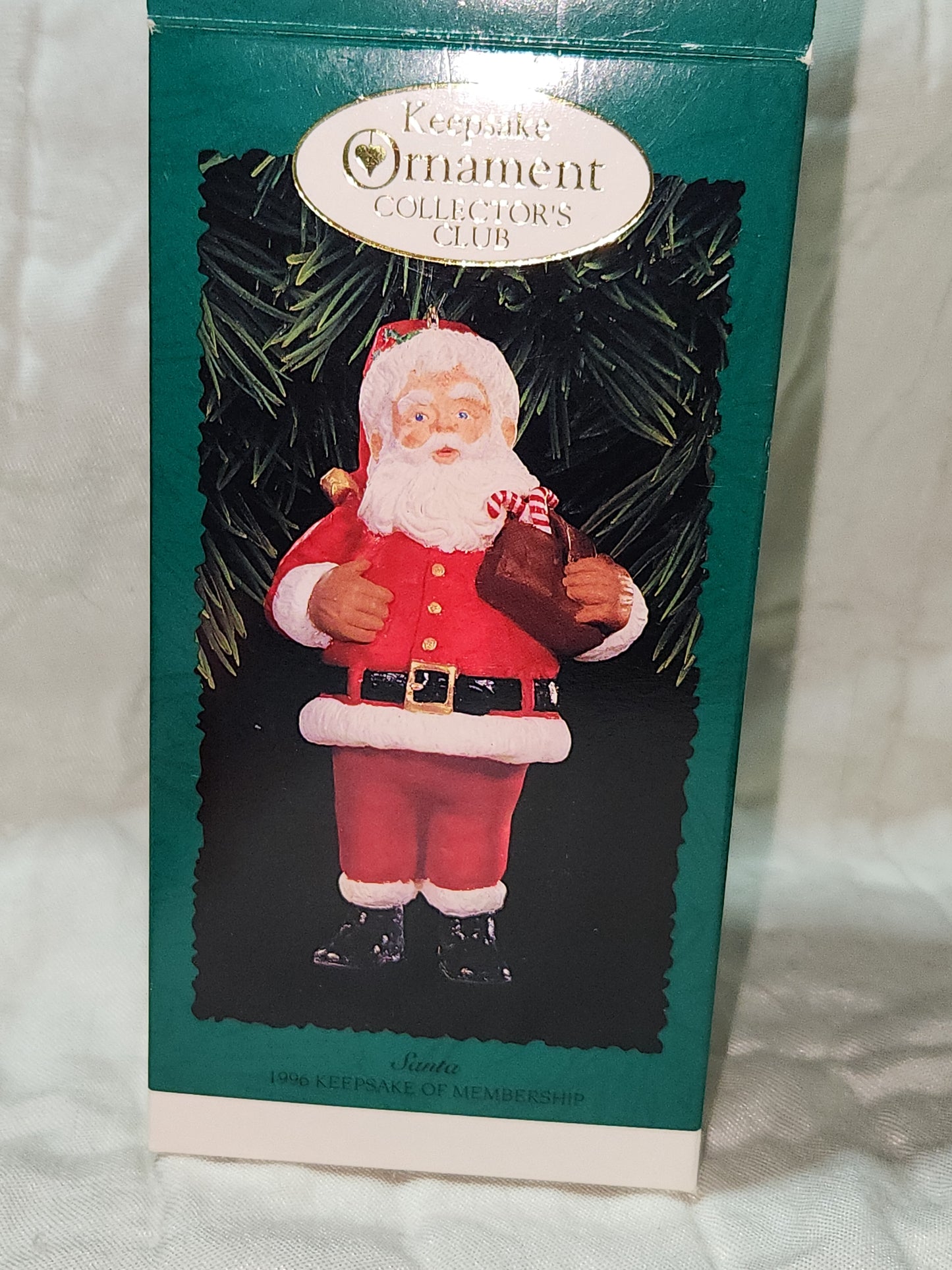 Vintage Hallmark Keepsake Christmas Collector's Club 1986 Membership Ornament Santa ho987