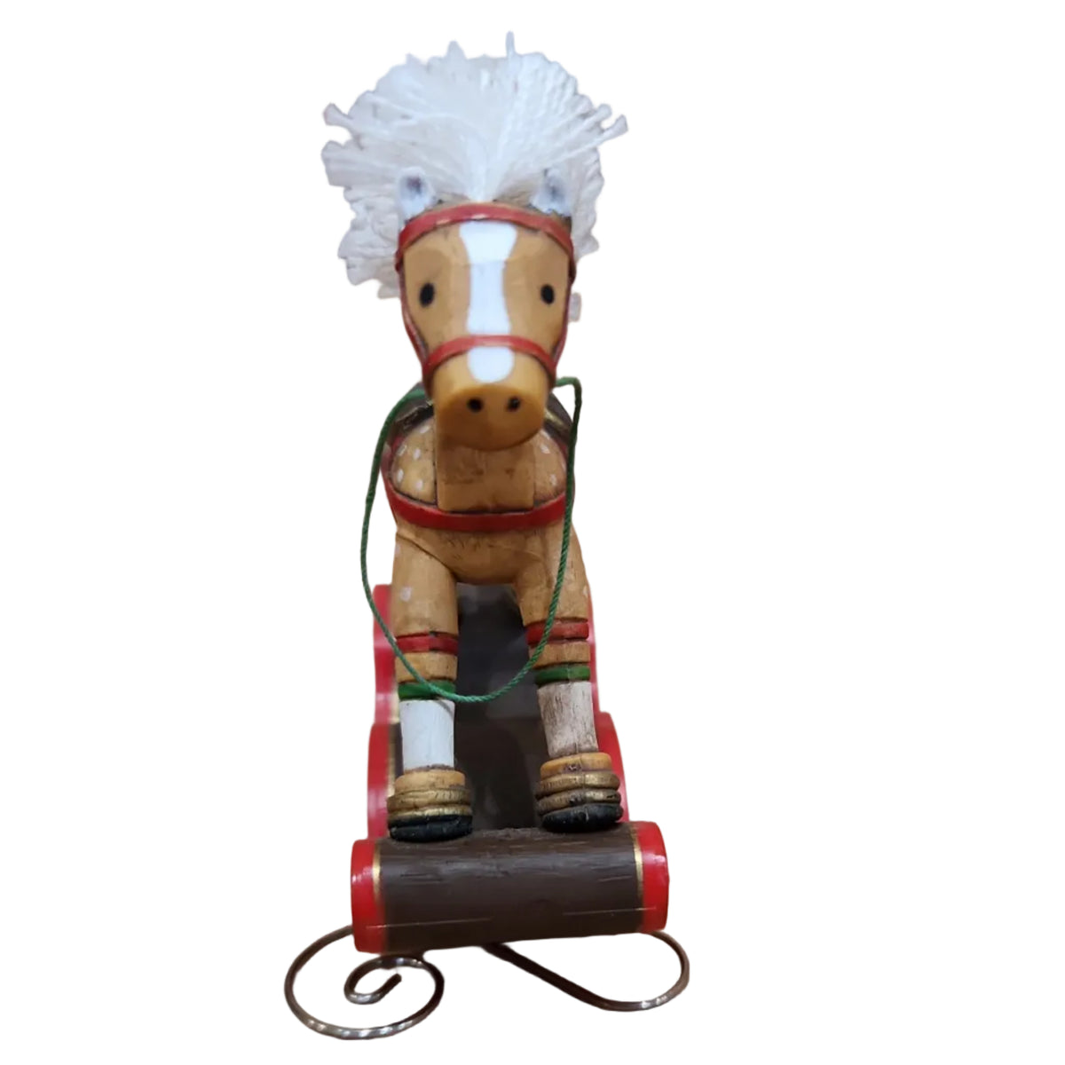 Vintage Hallmark Tree-Trimmer Ornament Rocking Horse 1977 Has Box