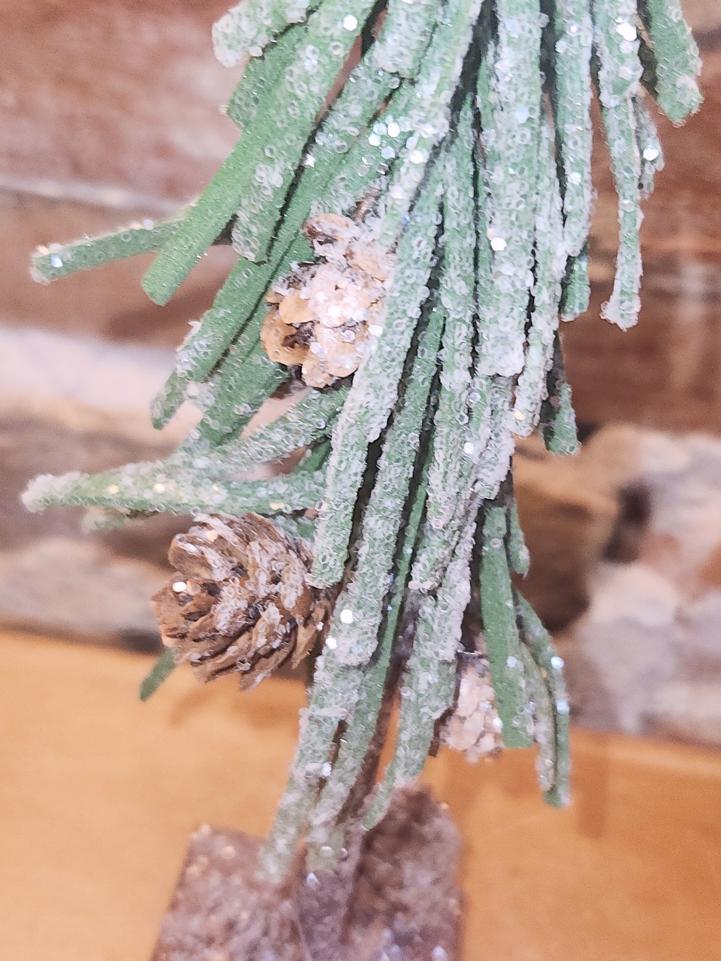Glittered Pinecone Tree, 10 inch
