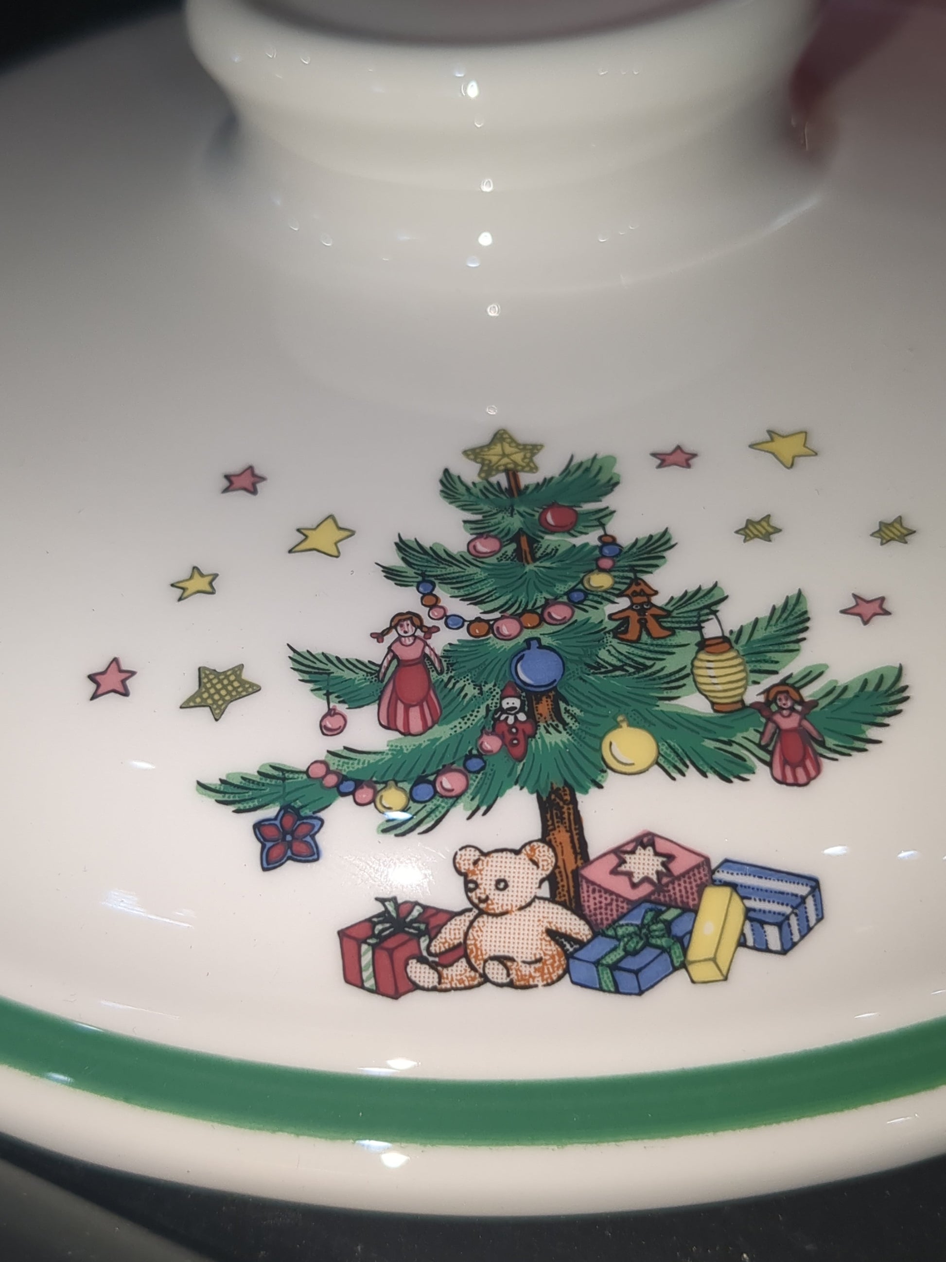 REPLACEMENT LID Nikko Happy Holidays Christmastime 1 1/2 quart casserole lid only