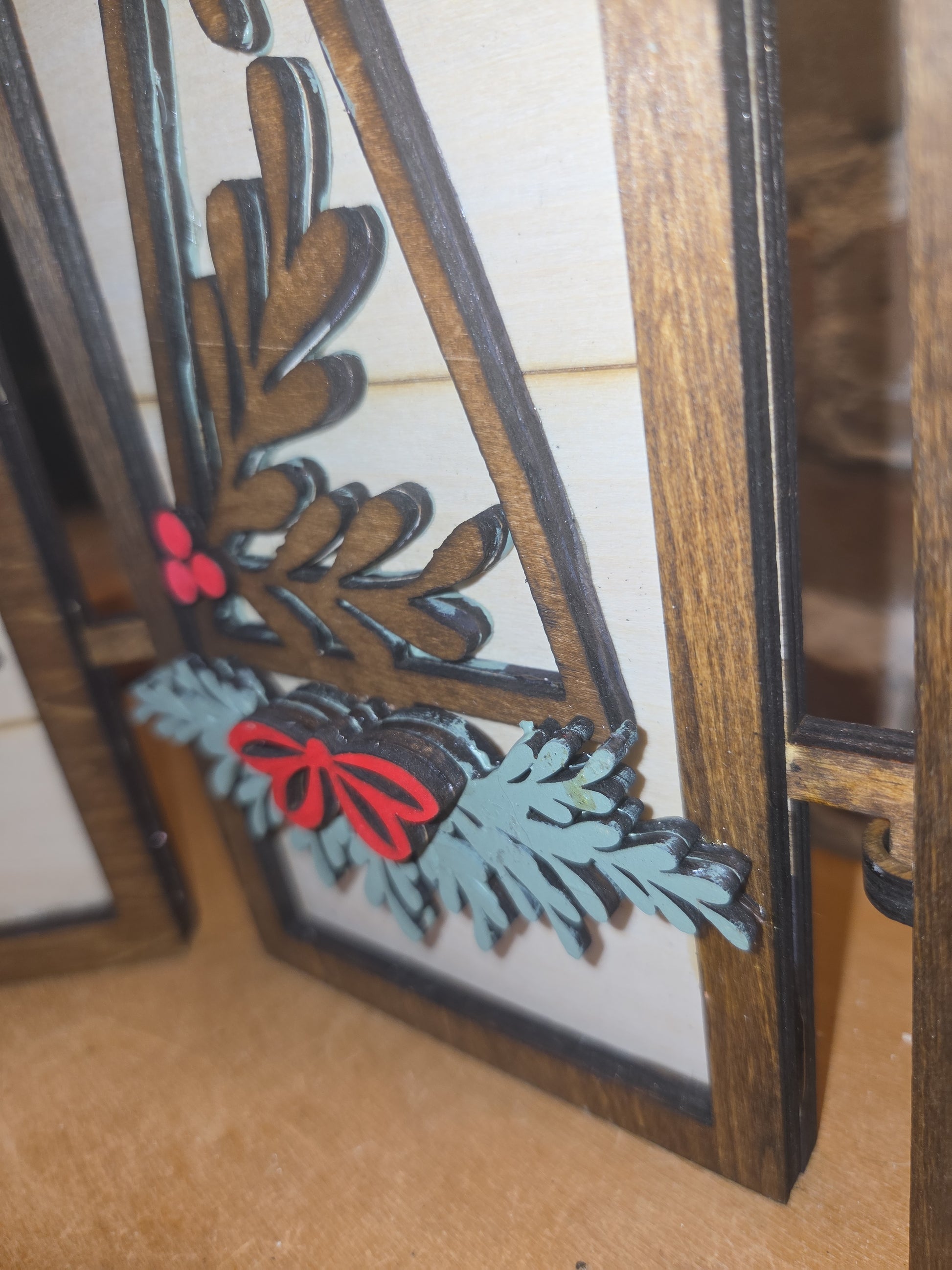 Trio Frame Decor Christmas Trees 10 1/2" tt74