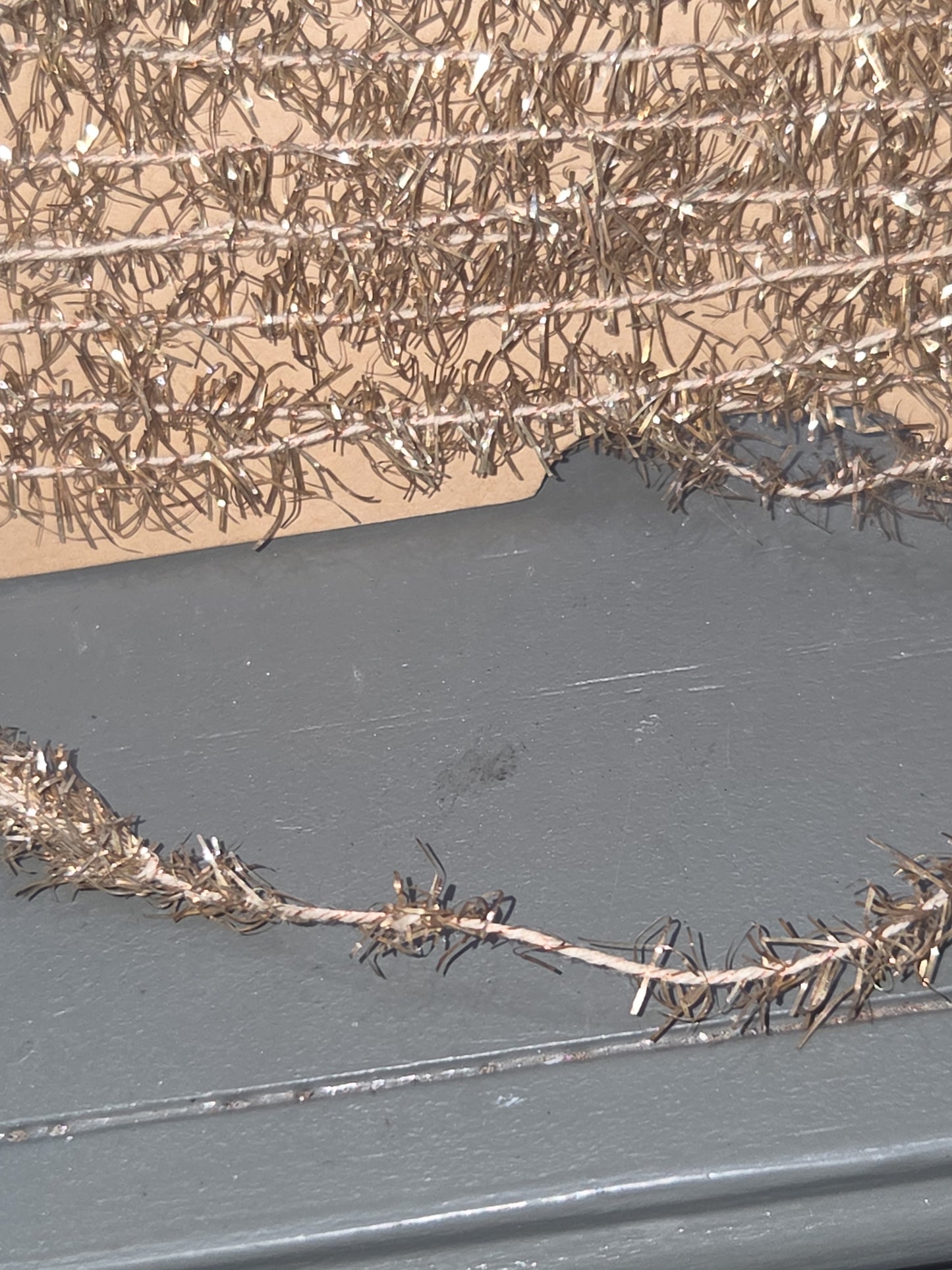 Antique Wire Tinsel Garland AS IS hg6