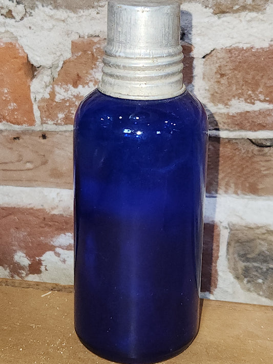Vintage Medicine Bottle Cobalt Blue Glass vmb2