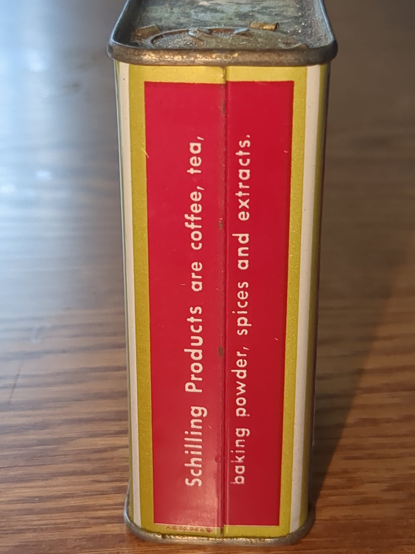 vintage Schilling spice tin Cardamom ST1