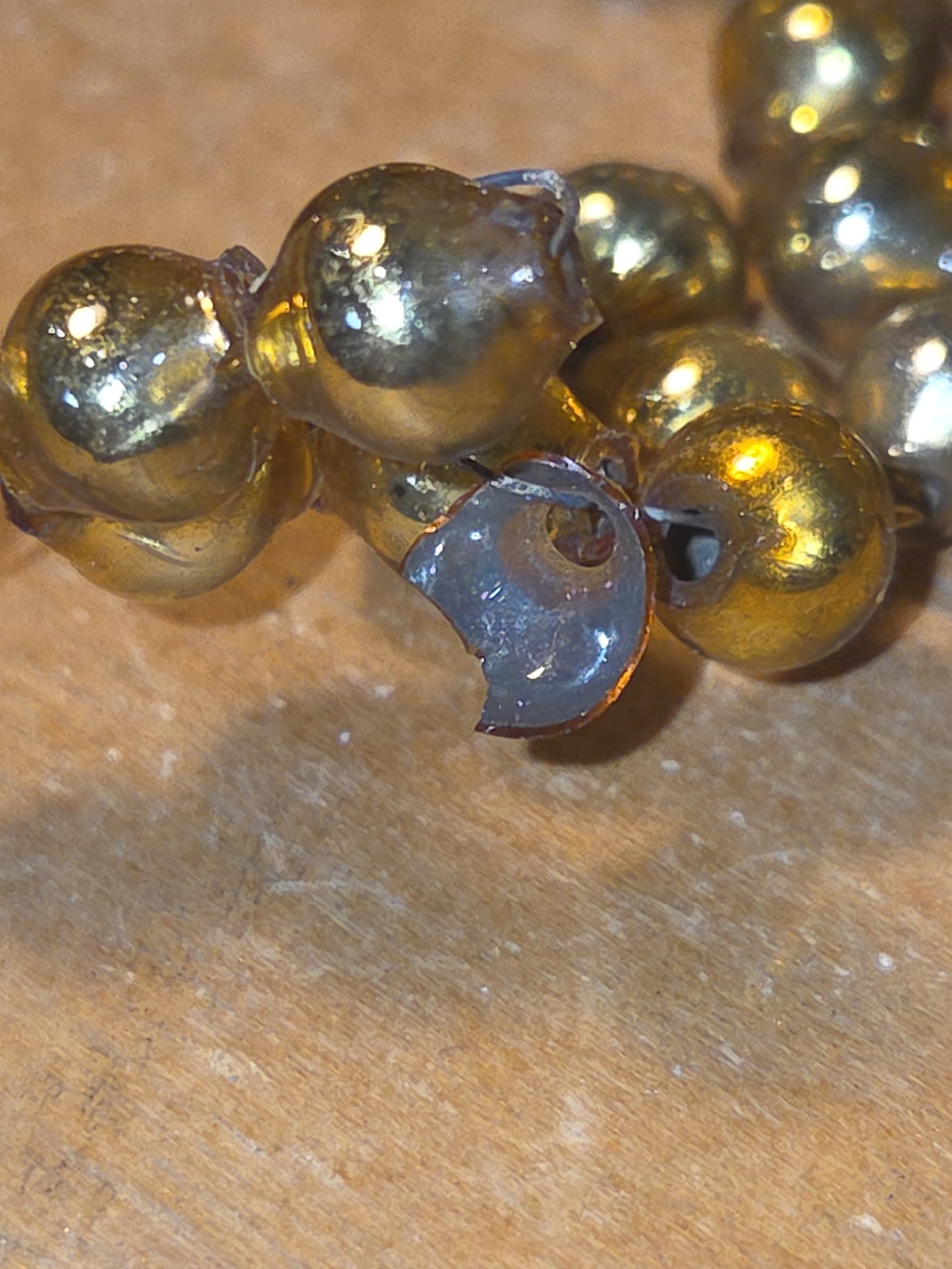 Vintage Mercury Bead Cross Ornaments AS IS For Crafting