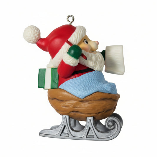 Vintage Avon Ornament Melvin P Merrymouse Christmas Sleigh 1983 NO BOX av78 CLEARANCE