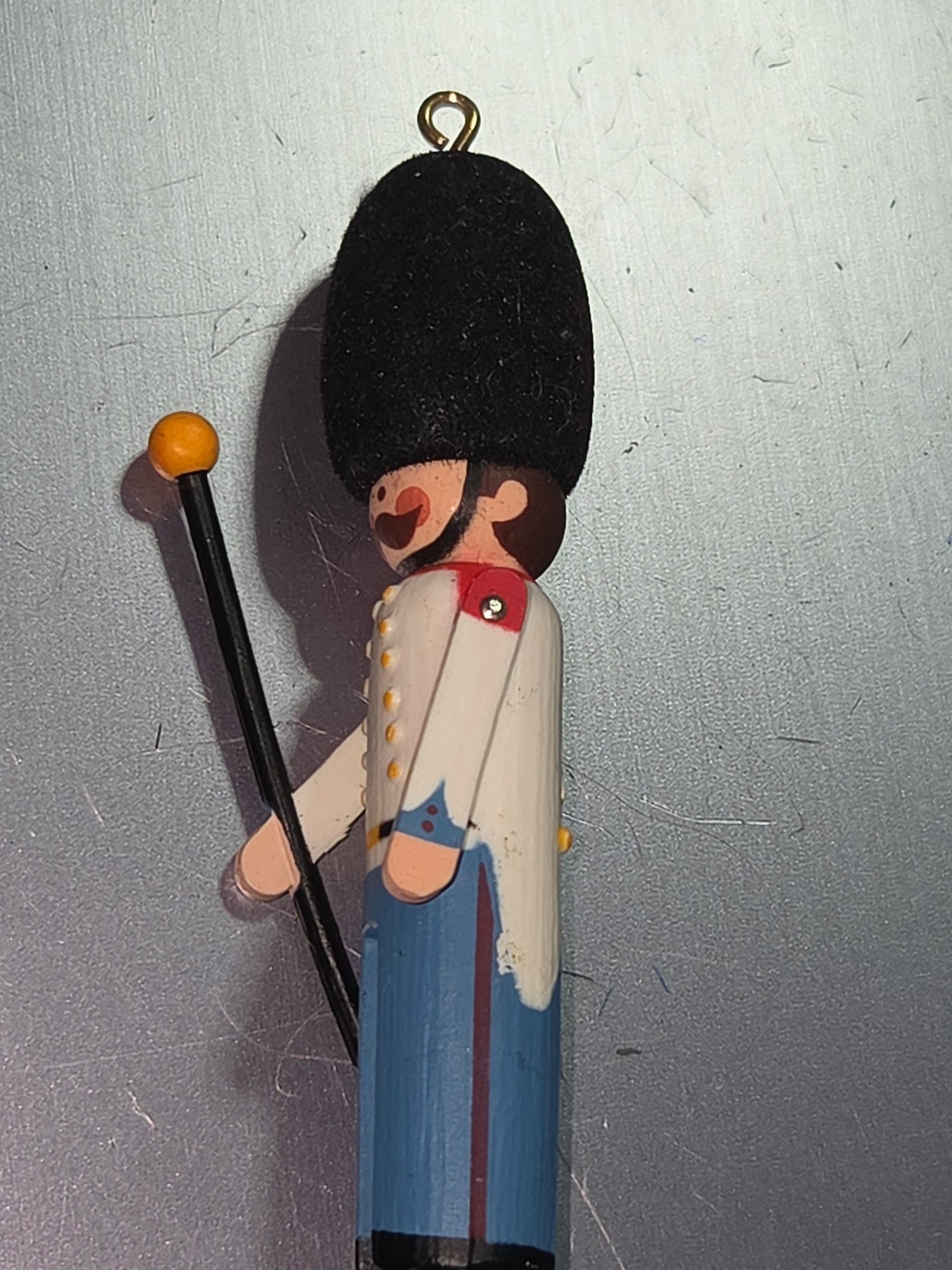 Vintage Hallmark Keepsake Ornament Miniature Clothespin Soldier England Queen's Royal Guard ornament 1st in Series 1982 hos1