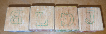 Vintage Disney Wooden Blocks Set of 4 vt7