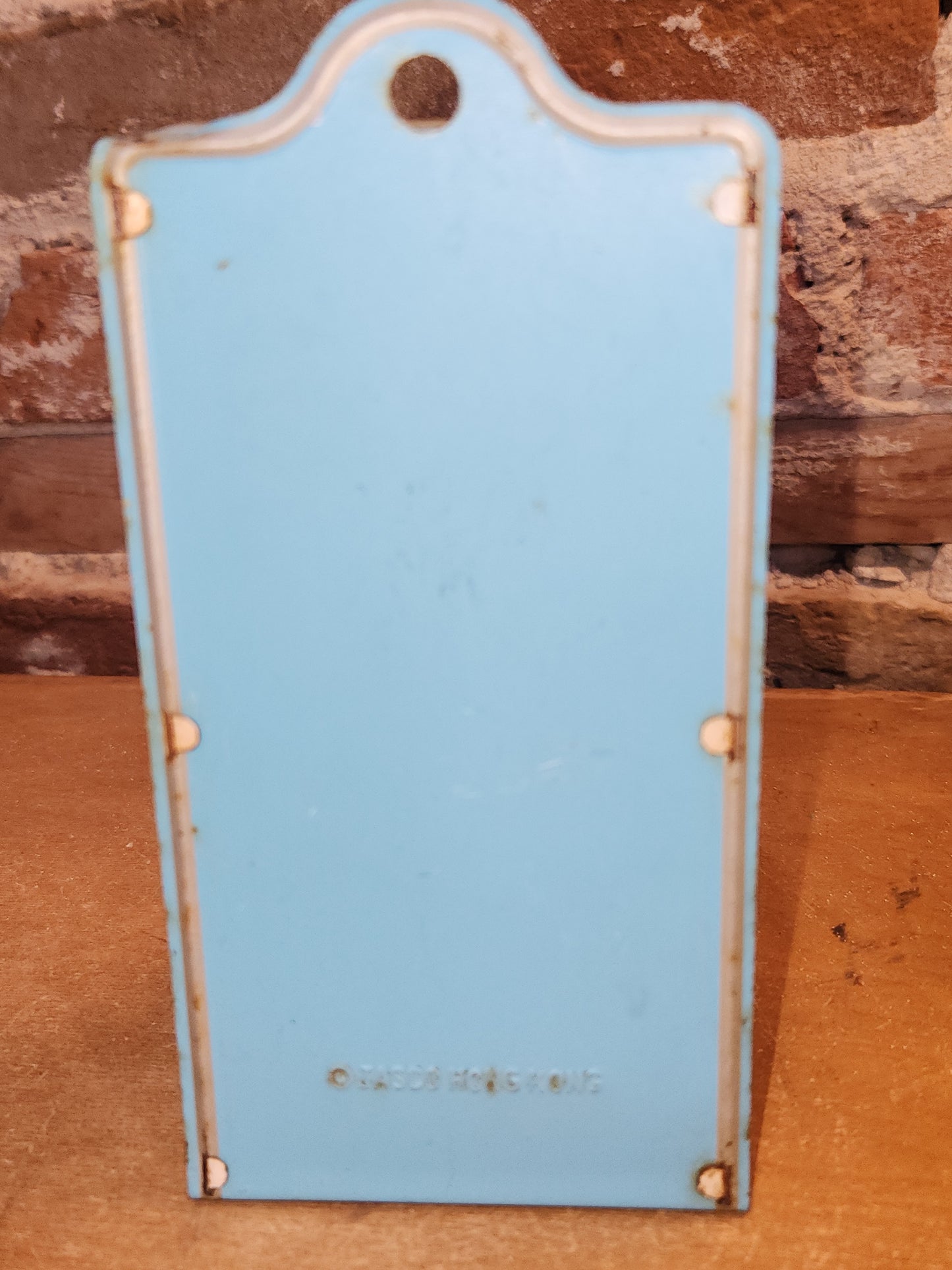 Vintage Jasco Metal Tin Matchbox Holder Wall Mount with Snowy Barn Scene mb89