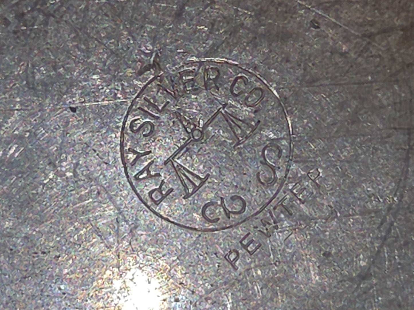 Vintage Pewter Sugar Bowl Ray Silver Co AS IS pt4