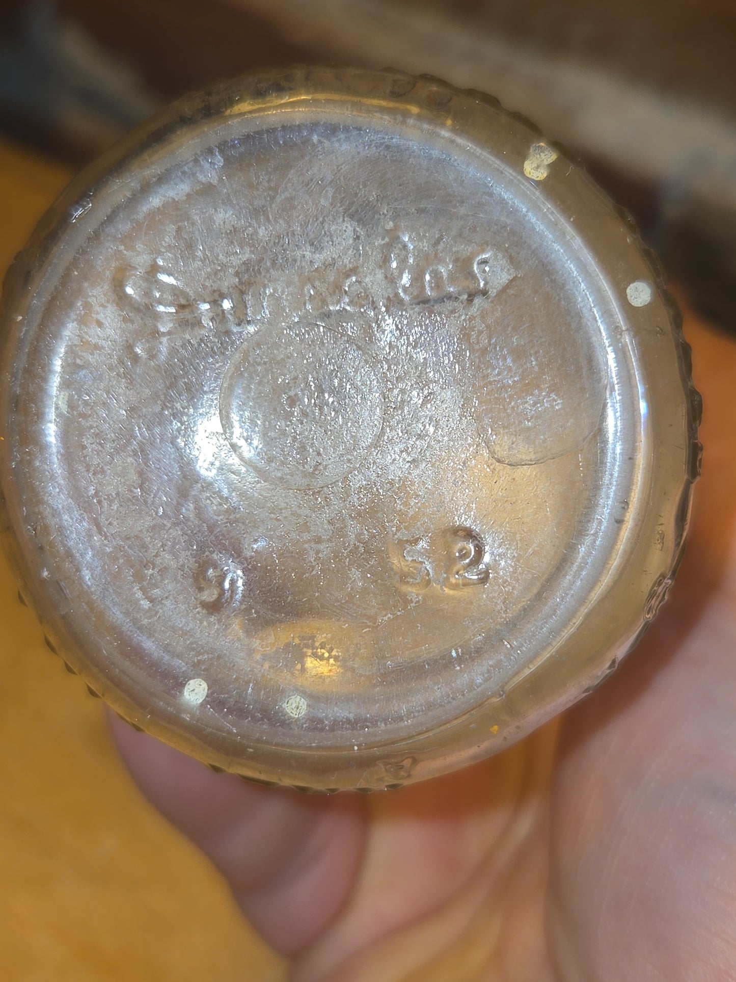 Vintage Milk Bottle Duraglas Half Pint Clear Glass vmb59