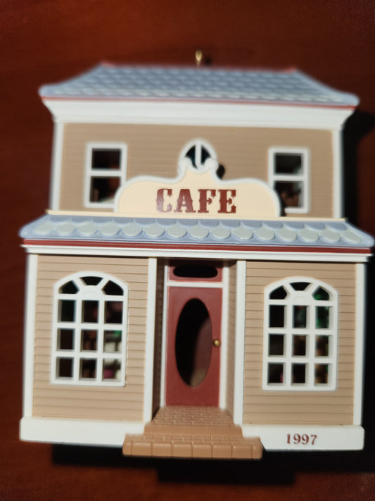 Cafe Ornament Hallmark Nostalgic Houses and Shops. Hh1997