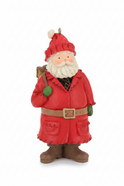 Vintage Hallmark Keepsake Ornament Kris Kringle Handcrafter 2003 Santa Backpack