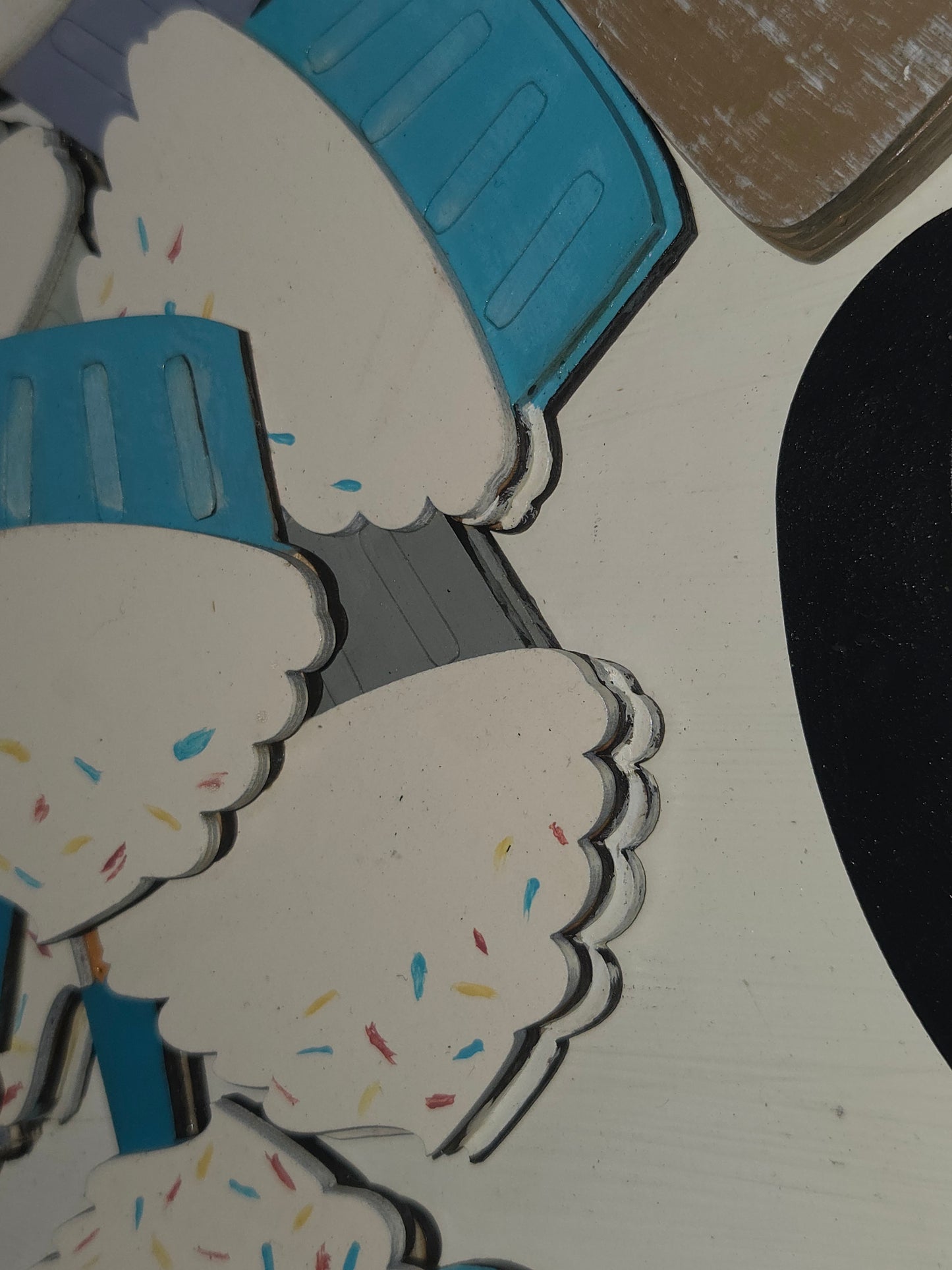 Cupcake Birthday Insert for Interchangeable Pot Spilling Door Sign *Sign Sold Seperately*