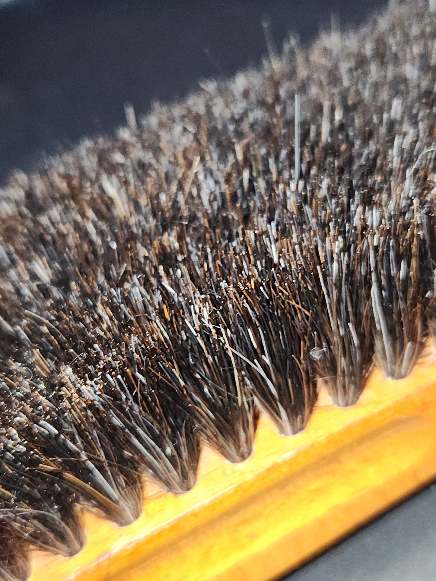 Vintage Wooden Shoe Polish Brush Probable Horse Hair bh4