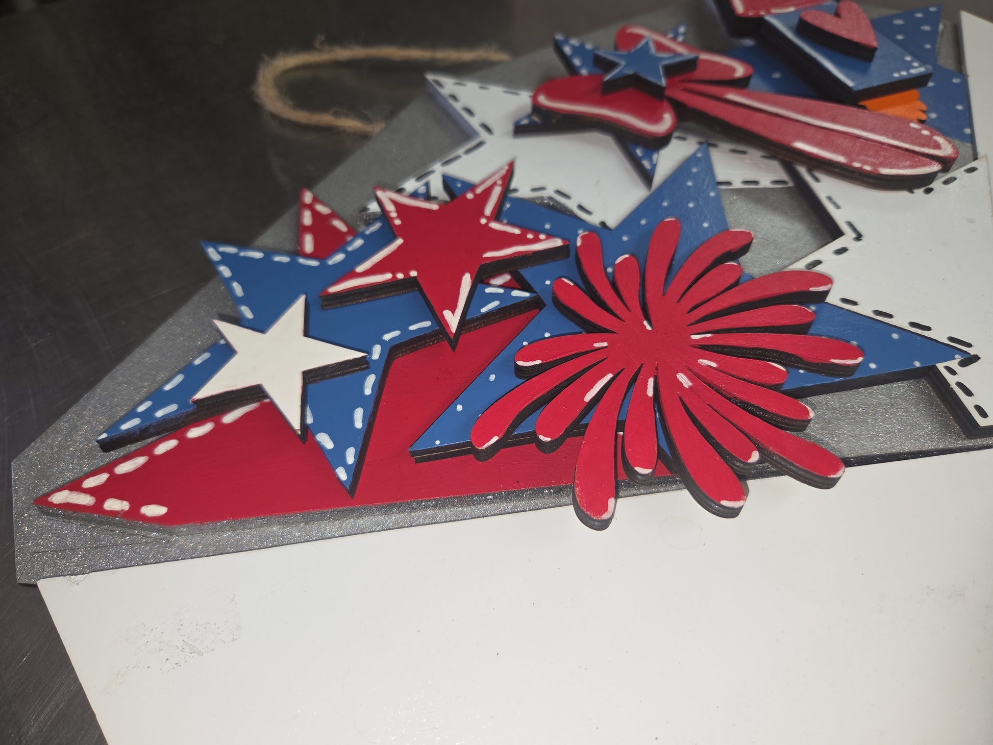 Patriotic Memorial Day 4th of July Insert for Envelope Door Sign *sign sold seperately* ei49