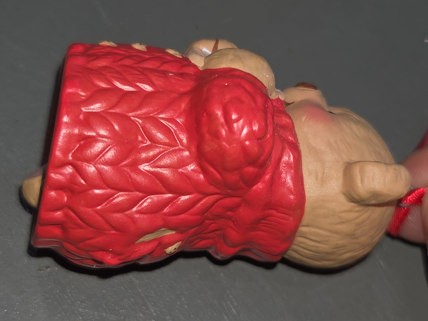 Vintage Hallmark Keepsake Ornaments Porcelain Skating Sugar Bear Bell and Snuggly Sugar Bear Bell  Dangling Feet 2001 NO BOXES ho007