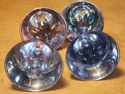 Vintage Hard Plastic Bells Set of 4 AS IS