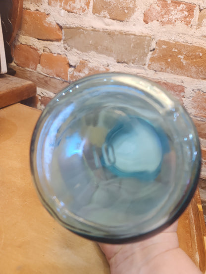 Vintage Ball Perfect Mason Blue Aqua Jar Number 10 with Zinc Lid 1910-1923 Logo jar89