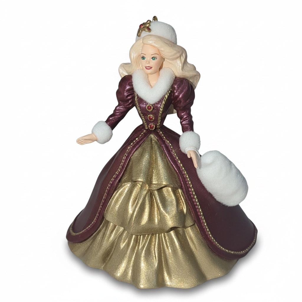 Vintage Hallmark Keepsake Ornament Holiday Barbie 4th in Holiday BARBIE Series 1996 Hob8
