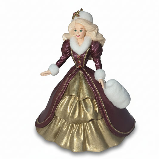 Vintage Hallmark Keepsake Ornament Holiday Barbie 4th in Holiday BARBIE Series 1996 Hob8
